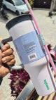 Owala Insulated Tumbler 40oz 1185ml with Handle and Straw, Stainless Steel Water Bottle with 2 in 1 Lid, Cold 24 Hours Hot 12 Hours