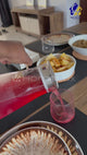 Danny Home 5-Piece Glass Juice Jar & Glasses Set - Borosilicate Pitcher with 2-Way Pour Lid