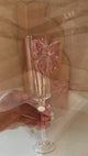 Pink bow champagne flutes video