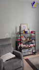 5-Tier Metal Kitchen Storage Rack & Trolley Shelf with Wheels