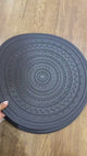Boho Embossed Round PVC Placemats -6pcs 38cm