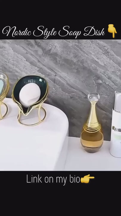 45 degree slanted self draining soap dish