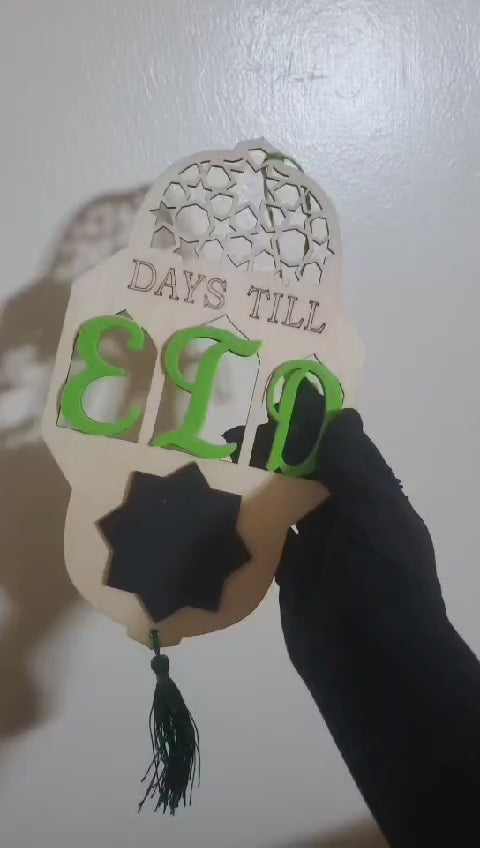 Days to Eid countdown Decor