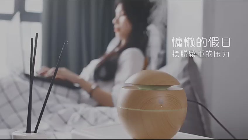 130ml Ultrasonic Air Humidifier, Air Emission USB, Luminous LED