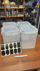 4pc Large Airtight Storage Canister Set 5.2L – Clip-Lock Pantry Containers with Chalkboard Labels Kenya