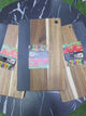 Rectangular Acacia Wood Cutting Board with Natural Marble Inlay Double-Sided Serving & Chopping Board