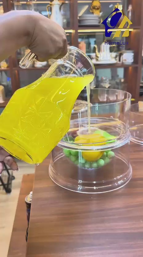 3-Tier Transparent Beverage Dispenser Large Capacity Juice & Drink Server for Parties, Homes & Events