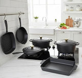 11PCS Raw Cast Iron Cookware Set – Made from 100% Heavy-Duty Cast Iron