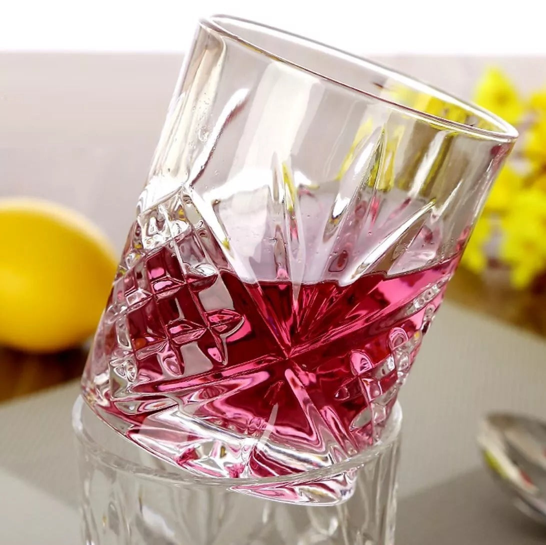 6Pcs French Style Glass Whisky Cup Tea Cup Coffee Mug Mini Bar Wine Cup Vodka 340ml