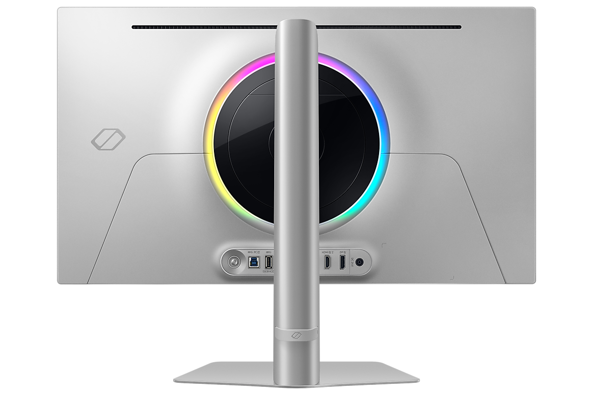 Samsung 27 inch Odyssey OLED G6 G60SD silver angle