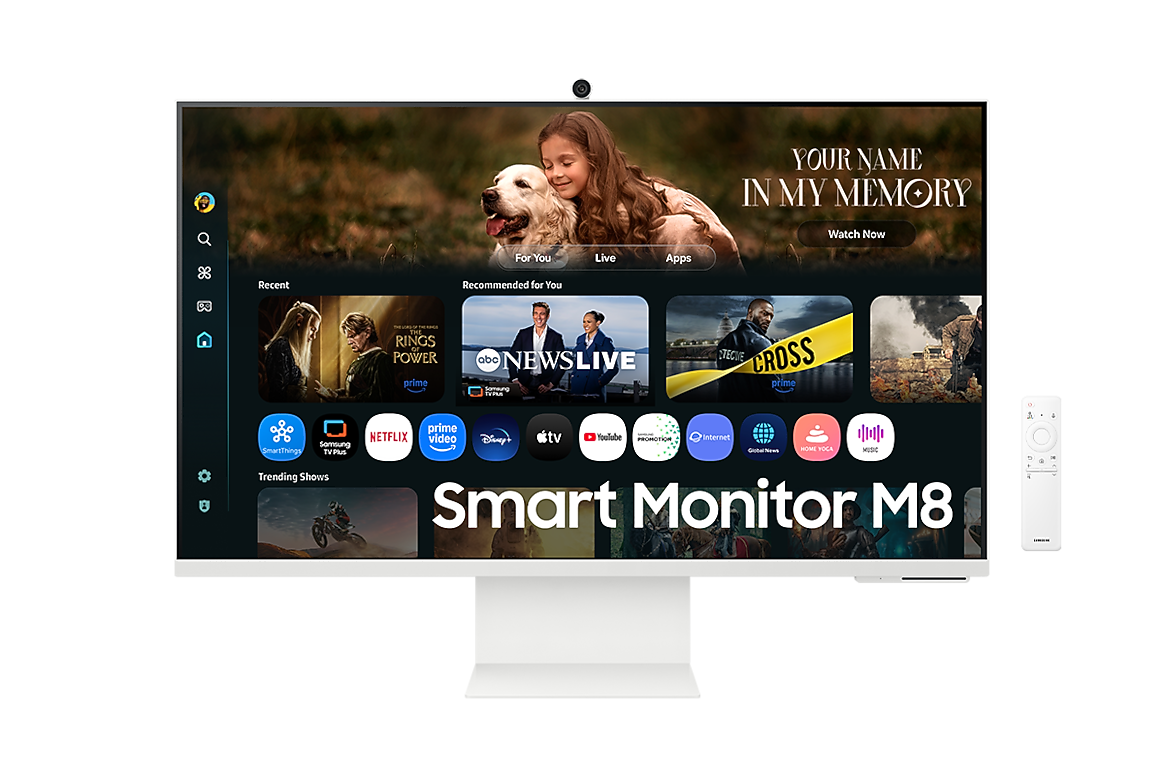 Samsung 32 inch Smart Monitor M8 M80F warm white front