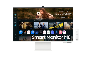 Samsung 32 inch Smart Monitor M8 M80F warm white front