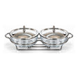 Sabinex Oval Glass Food Warmer Set, 2 x 1.5L, model DT-550