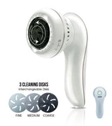 Sanford Rechargeable Callus Remover | 3 Cleaning Disks | Vacuum Function | 2 Speed Control | 60-Min Runtime