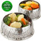 Stainless Steel, Steamer Basket/ Vegetable Steamer/ Food Basket/Bowl Cooker/Mesh Dish Folding 14CM