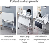 Foldable Movable Study Desk Table laptop stand With Wheels