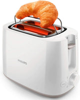 Philips Daily Collection Toaster - 2 Slots, 8 Browning Settings, Integrated Bun Warming Rack, Compact Design