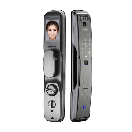 Bolesi Q19 Smart Lock 6 Way Unlock Kenya | Face Recognition, Fingerprint, Electronic Peephole, Loiter Snapshot Alarm, Fully Automatic