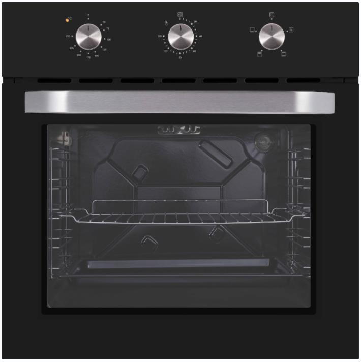 Bolesi F-125 Built-in Oven 65L Electric Kenya | Multifunction Bake Grill Roast, Fan, Rotary Knobs, Tempered Glass Door, 60cm