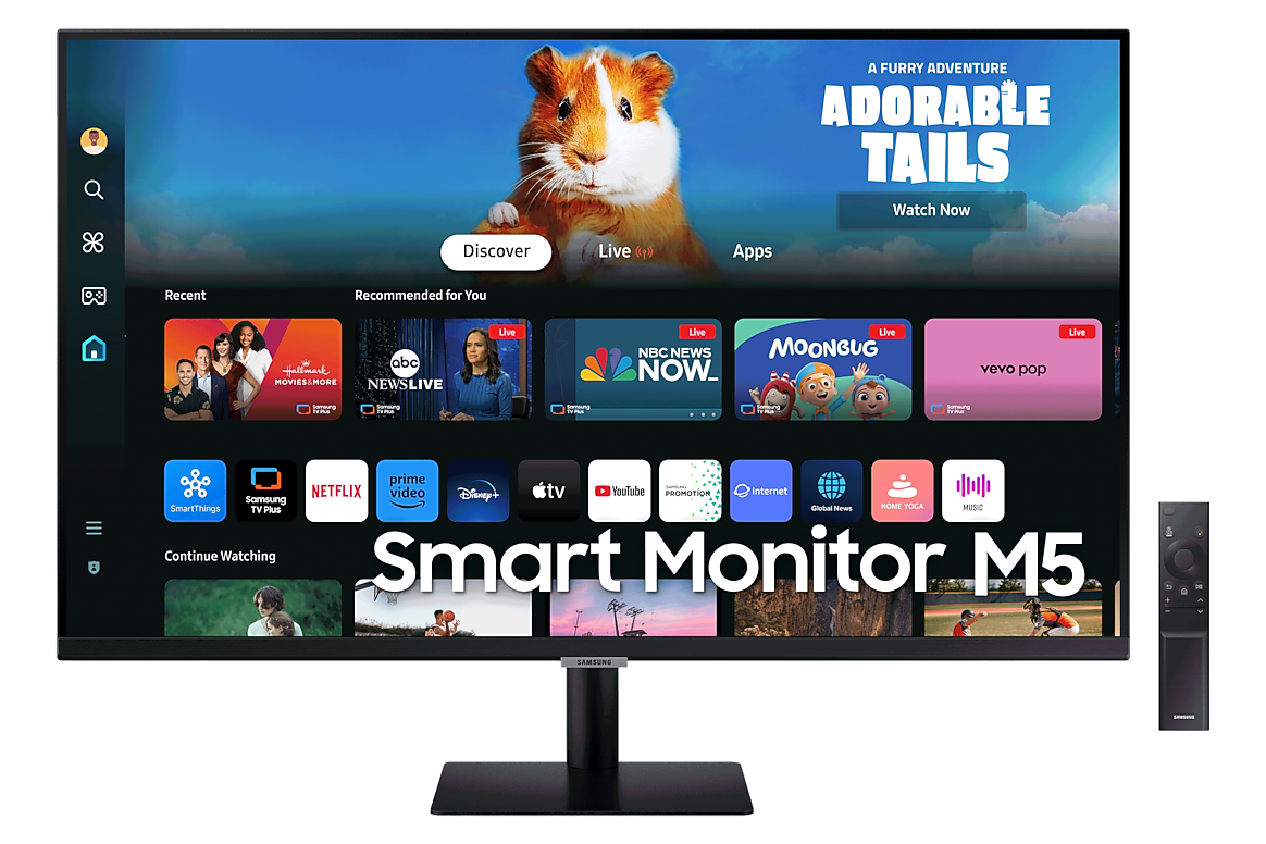 Samsung 27 inch Smart Monitor M5 M50D black front