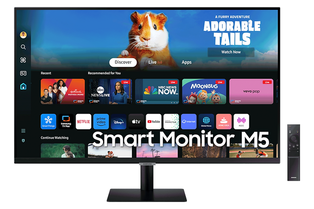 Samsung 27 inch Smart Monitor M5 M50D black front