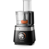 Philips Viva Collection Compact Food Processor 850W - 31 Functions, 2-in-1 Disc, French Fries Disc, PowerChop, Storage Box