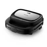 Philips 5000 Series Sandwich Panini & Waffle Maker 750W - Removable Non-Stick Plates, Even Heating, Easy Lock System
