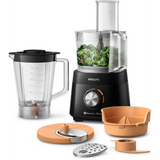 Philips 5000 Series Food Processor 750W - 1.5L Bowl, PowerChop Technology, 2 Speeds, 6 Accessories for Versatile Prep