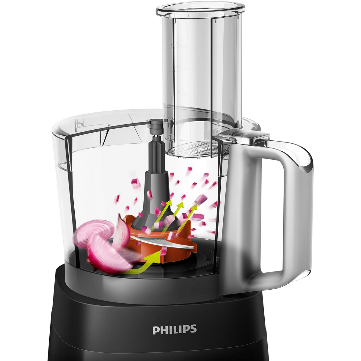 Philips Daily Food Processor 800W - Large Feeding Tube, 2-in-1 Disc, 29 Functions for Effortless Chopping, Slicing & Mixing