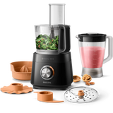 Philips Daily Food Processor 800W - Large Feeding Tube, 2-in-1 Disc, 29 Functions for Effortless Chopping, Slicing & Mixing