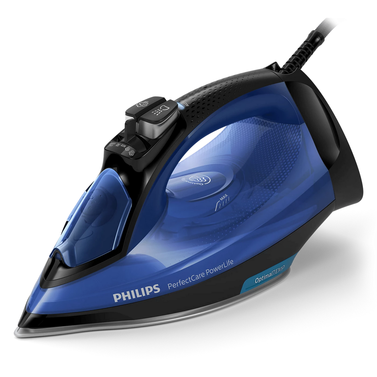 Philips Steam Iron 2500W - SteamGlide Soleplate, 180g Steam Boost, 45g/min Continuous Steam, 300ml Tank, Auto Shut-Off