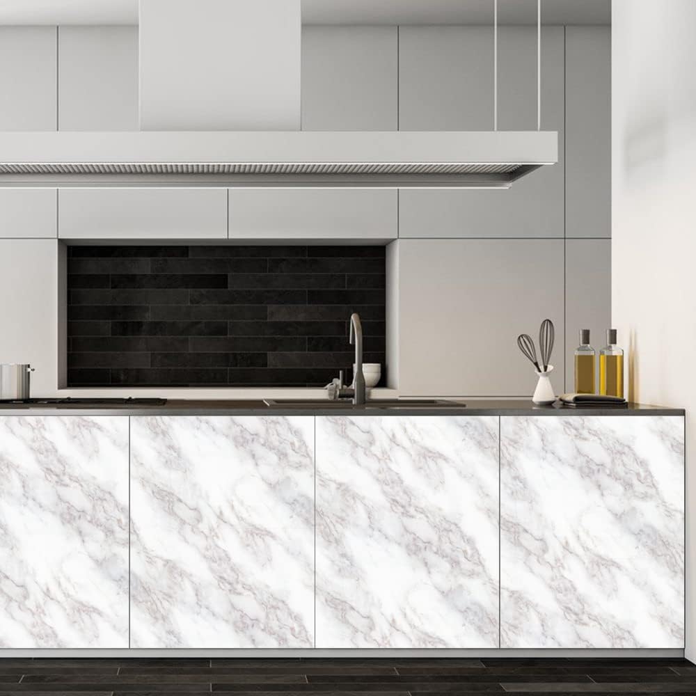 Marble 60cm by 500 cm Self Adhesive Contact paper Countertop,Kitchen,Shelf Liner