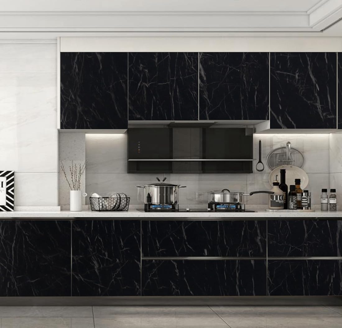 Marble 60cm by 500 cm Self Adhesive Contact paper Countertop,Kitchen,Shelf Liner