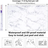 Marble 60cm by 500 cm Self Adhesive Contact paper Countertop,Kitchen,Shelf Liner