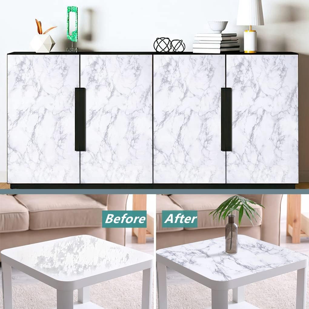 Marble 60cm by 500 cm Self Adhesive Contact paper Countertop,Kitchen,Shelf Liner
