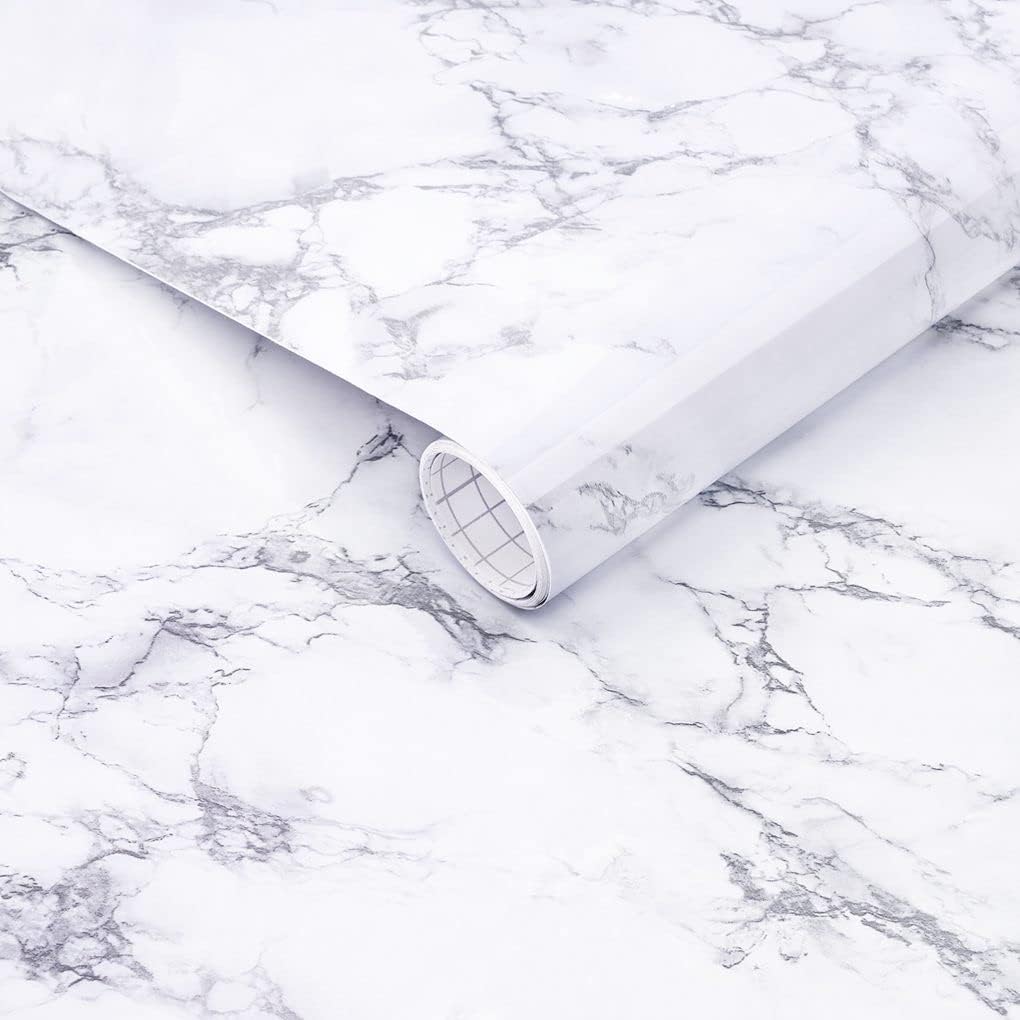 Marble 60cm by 500 cm Self Adhesive Contact paper Countertop,Kitchen,Shelf Liner