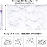 Marble 60cm by 500 cm Self Adhesive Contact paper Countertop,Kitchen,Shelf Liner