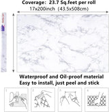 Marble 60cm by 500 cm Self Adhesive Contact paper Countertop,Kitchen,Shelf Liner