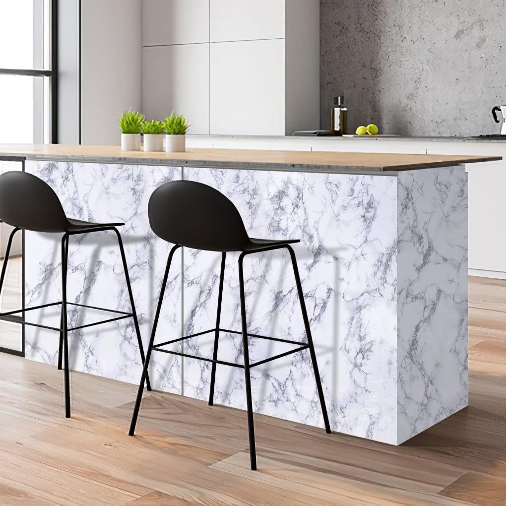 Marble 60cm by 500 cm Self Adhesive Contact paper Countertop,Kitchen,Shelf Liner