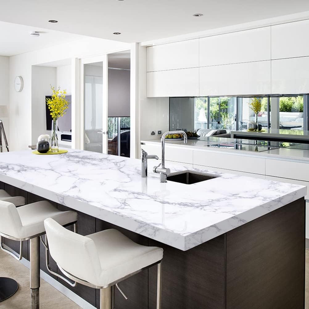 Marble 60cm by 500 cm Self Adhesive Contact paper Countertop,Kitchen,Shelf Liner