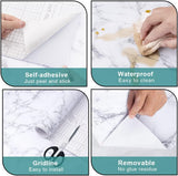Marble 60cm by 500 cm Self Adhesive Contact paper Countertop,Kitchen,Shelf Liner