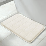 Memory Foam Soft Bath Mats - Non Slip Absorbent Bathroom Rugs