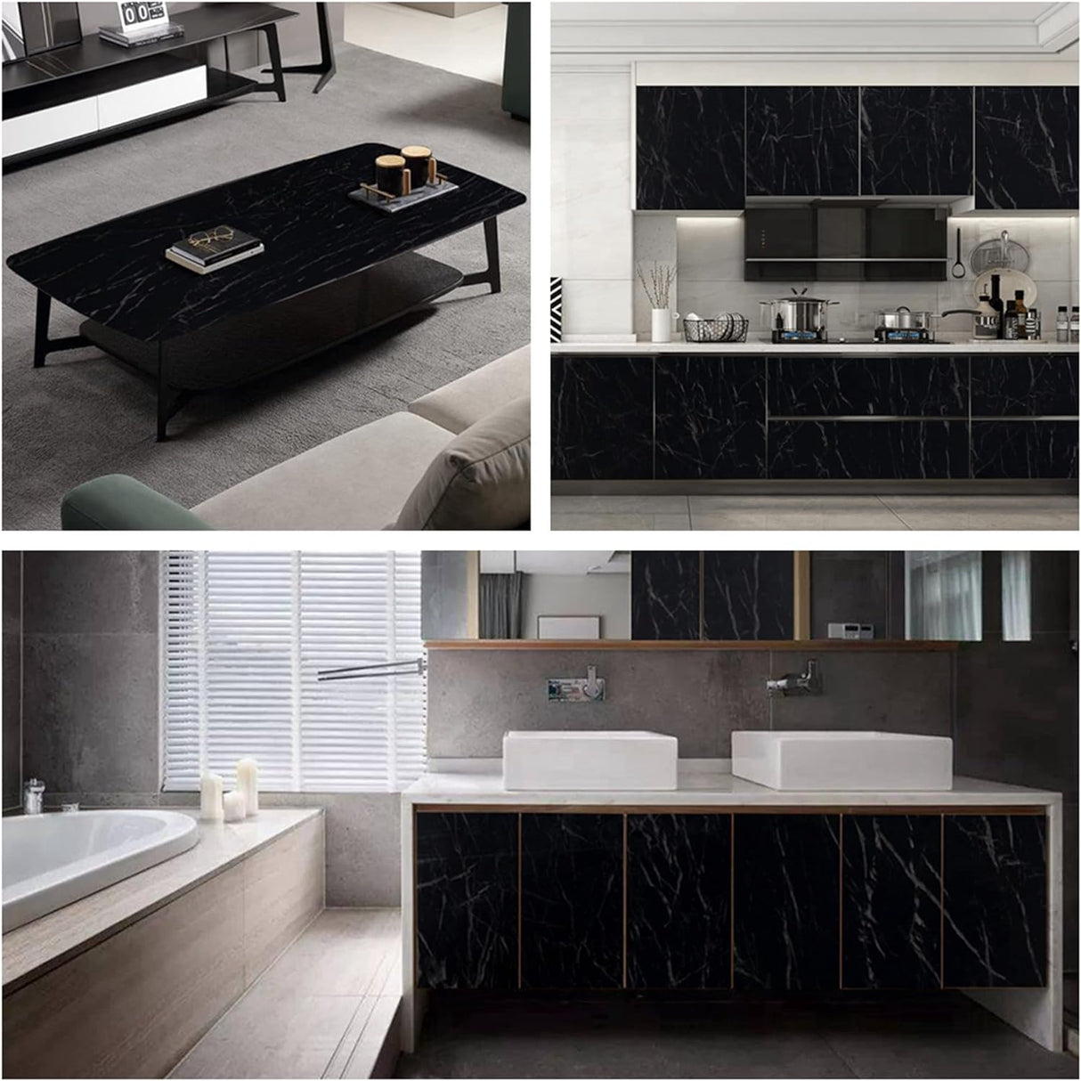 Marble 60cm by 500 cm Self Adhesive Contact paper Countertop,Kitchen,Shelf Liner