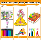 Drawing Roll for Kids, Sticky Coloring Paper Rolls with Colored Pencil Graffiti Scroll DIY Painting for Toddlers Children Boys Girls 3 4 5 Educational Toys