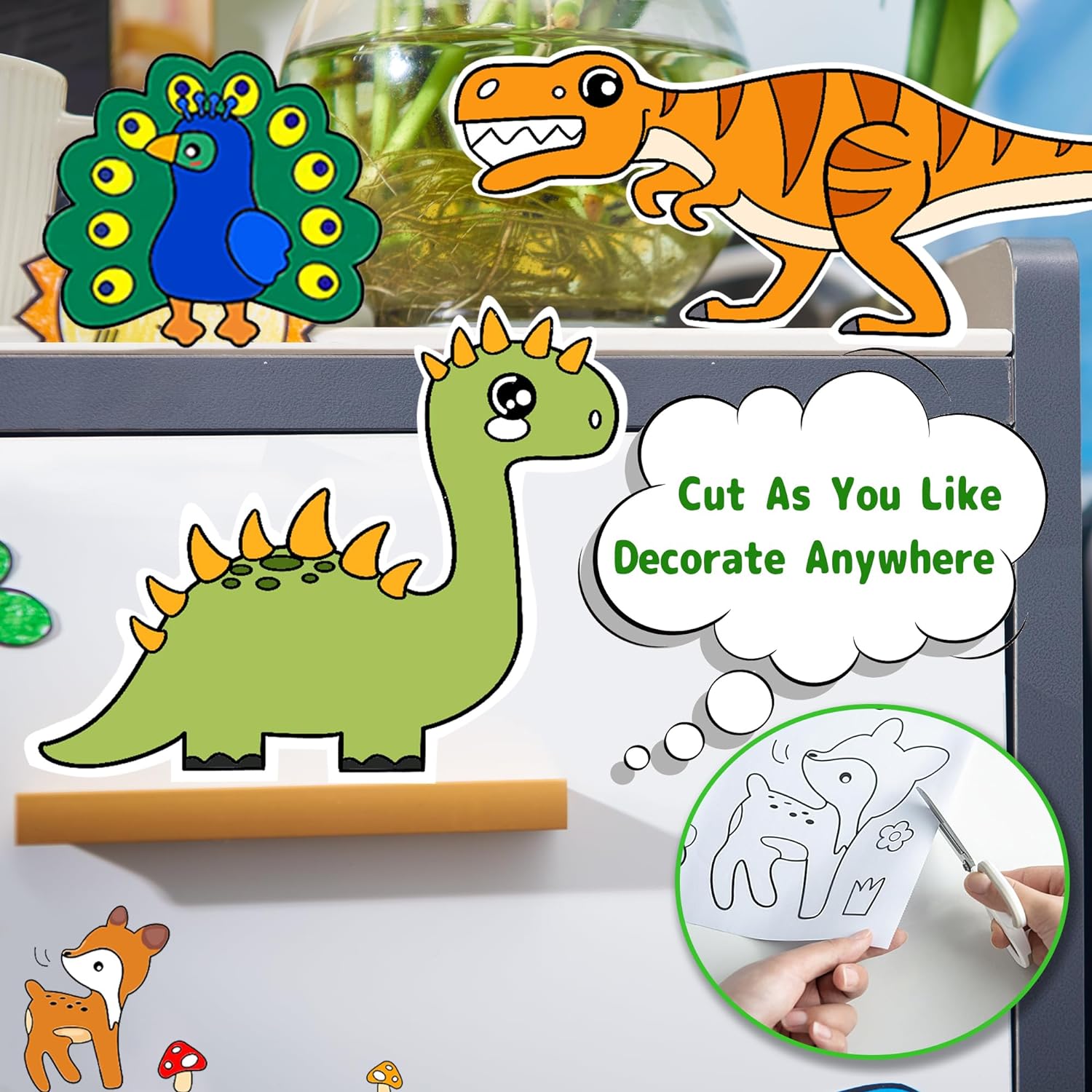 Drawing Roll for Kids, Sticky Coloring Paper Rolls with Colored Pencil