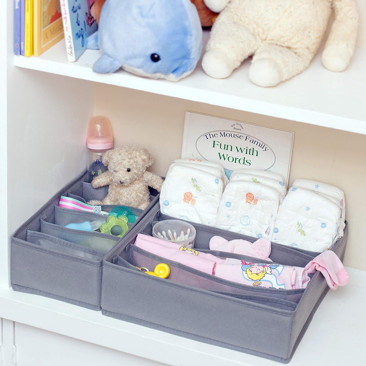 Closet Drawers Organizer Storage for Underwear, Bra, Socks and Clothes